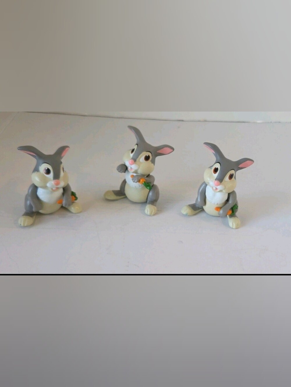 Vintage Thumper McDonald's Figure Bunny with Carrot Lot